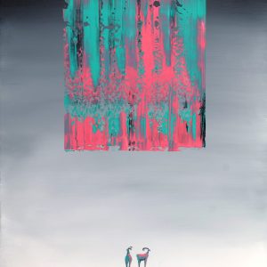 Serie Entre Silencios2, 6, mixta sobre lienzo. 65X50cm