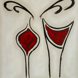 Cabras II, acrílico sobre lienzo. 90X70cm