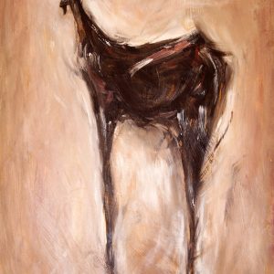 Cabra II, mixta sobre lienzo, 65x120cm